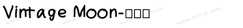 Vintage Moon字体转换